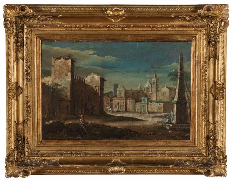 Veduta di città - attribuito